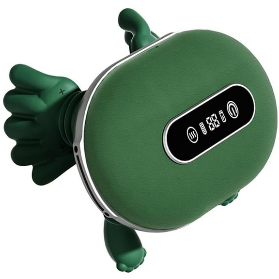 Bionic Heating Neck & Back Massager - Portable Cordless 4D Kneading Shiatsu Massage with Dual-Zone Heat, 2 Wearing Modes, Relieves Muscle Pain, Suitable for Home/Office/Car (Green)