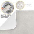 thumbnail image 2 of Grey Dish Drying Mat 18x24 Absorbent Microfiber Draining Rack Pad for Kitchen Counter Sink, 2 of 8