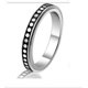 thumbnail image 1 of Anillo giratorio de acero de titanio con estrellas y luna, anillo antiansiedad y descompresión, 1 of 5