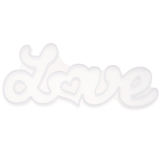 Letras inglesas creativas Molde de silicona Adorno de escritorio Molde DIY molde (amor)