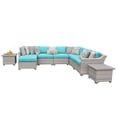 thumbnail image 1 of New Haven 9 Piece Outdoor Wicker Patio Furniture Set 09c, 1 of 7