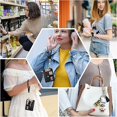 thumbnail image 4 of Wristlet Keychain Wallet for Women Slim Rfid Blocking Credit Card Holder Wristlet Zip Id Case Wallet Small Compact Leather Wallet Coin Purse for Women (Black), 4 of 4