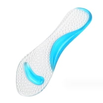 TELOLY Shoe Inserts for Women and Men,Soft Silicone Shoe Insoles Cushion Foot Care Arch Support Inserts Women and Men,Blue