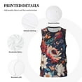 thumbnail image 3 of Sikiie Colorful Flower Peacock Basketball Jersey Reversible Men's Mesh Athletic Sports Shirts Training Practice S-4XL3X-Large, 3 of 6