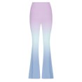 thumbnail image 4 of pstuiky Flared Leggings Women, Women Print High Elastic Waist Flared Wide Leg Long Pants Modern Fit Stylish Slim Jogger Sweatpants Leisure Pants Gift for Women Blue M, 4 of 4