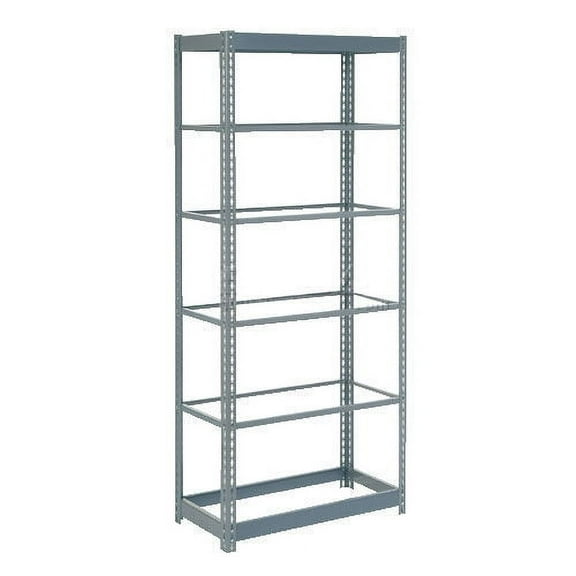 Global Industrial Heavy Duty Shelving 48"W x 18"D x 72"H With 6 Shelves, No Deck, Gray