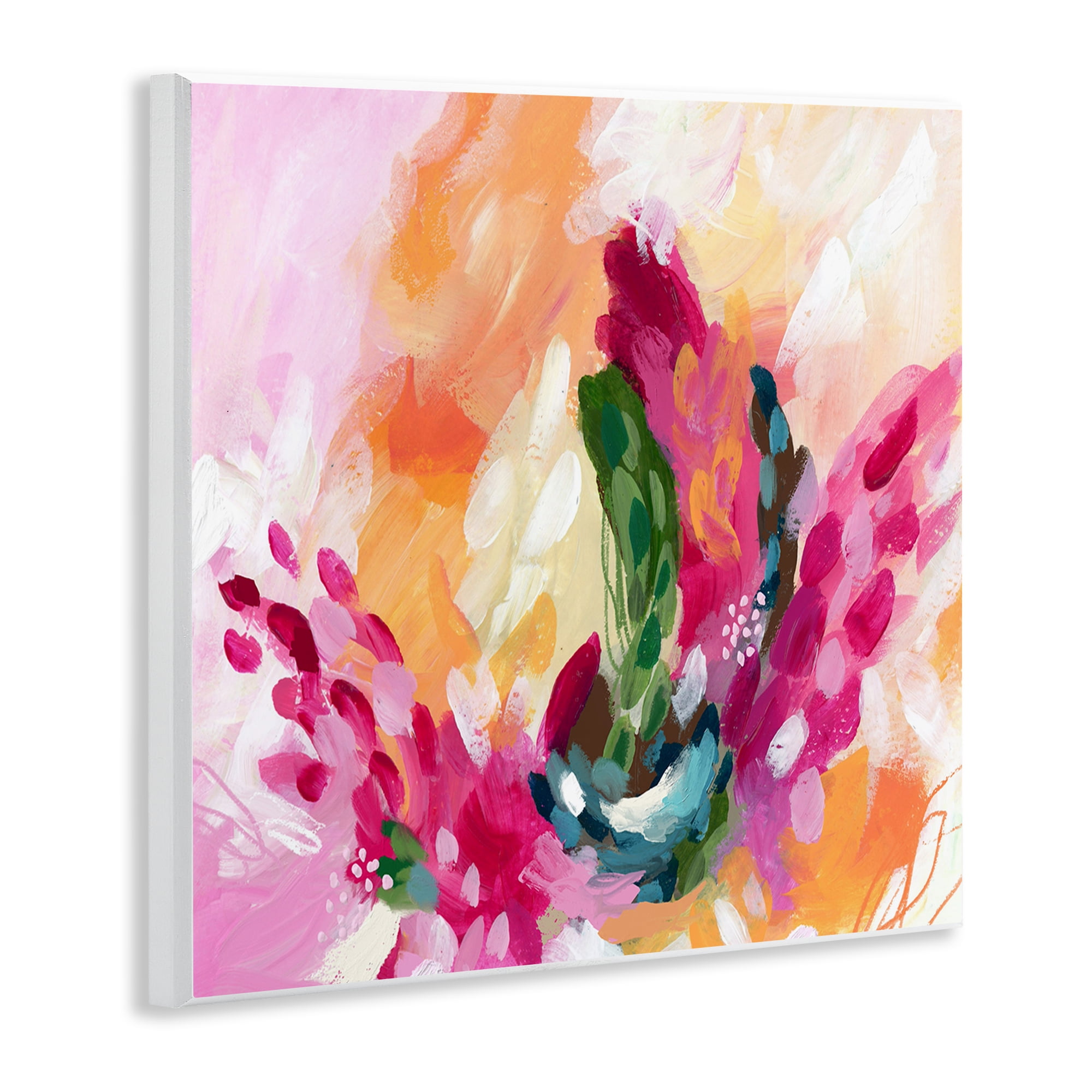 Stupell Industries Abstract Tropical Punch Abstract Painting Unframed Art Print Wall Art, 12 x 12
