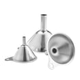 thumbnail image 1 of 3pcs Stainless Steel Kitchen Strainer Funnel Filtering Tool Kitchen Supply Kitchen Accessory for Liquid Home Kitchen, 1 of 5
