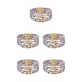thumbnail image 2 of Sonducket magnética Multi-capas Encanto de cuero Brazalete con estampado de leopardo multicolor Accesorios de mujer Joyas Blanco Blanco 5Conjunto, 2 of 6