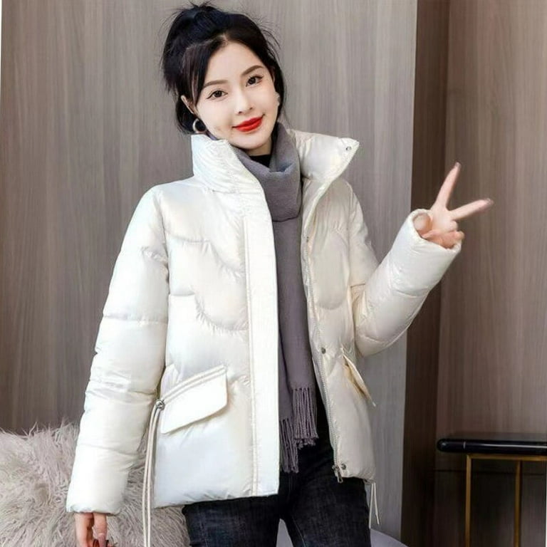 DanceeMangoo Winter Coat Women New Casual Short Jacket Women