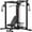 Black Machine/Weight Bench, variant on ALLVIATE Cable Crossover Machine with High and Low Pulley System, Functional Trainer with Pull Up Bars and Optional Bundle, Cable Machine for Home Gym Power Workout,Red