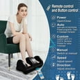 thumbnail image 6 of Terelax Deep Kneading & Rolling Shiatsu Foot and Calf Massager with Remote and Heat - Black, 6 of 7