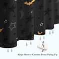 thumbnail image 6 of Halloween Bats and Stars Pattern Shower Curtain 72"x72" ,Bathroom Decorative Shower Curtains Set with 12 Hooks,Modern Waterproof Washable Shower Curtain, 6 of 6