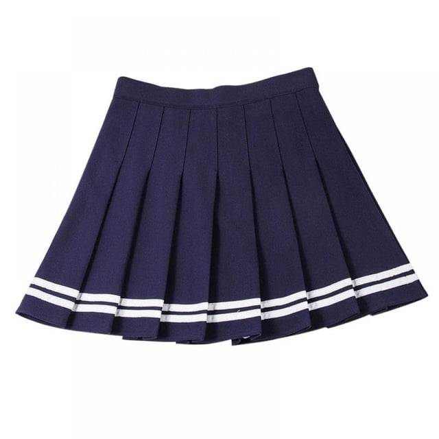 EIMELI Jupe Plissée Mini Décontractée pour Femmes Taille Haute Jupe Patineuse avec Shorts S-TTG