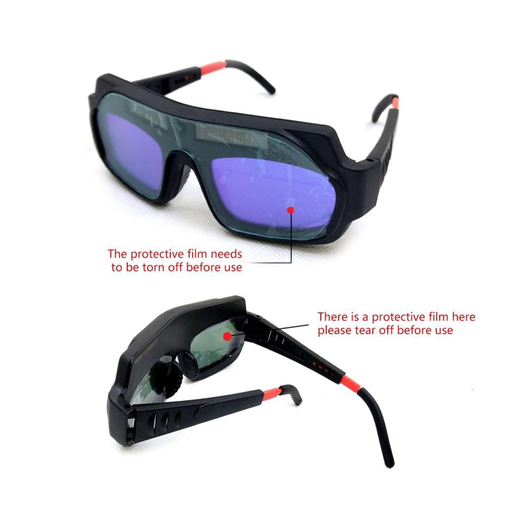Solar Automatic Darkening Welding Goggles Welder Eyes Glasses Solar Welding Helmets for Welding Machine/Equipment Tool