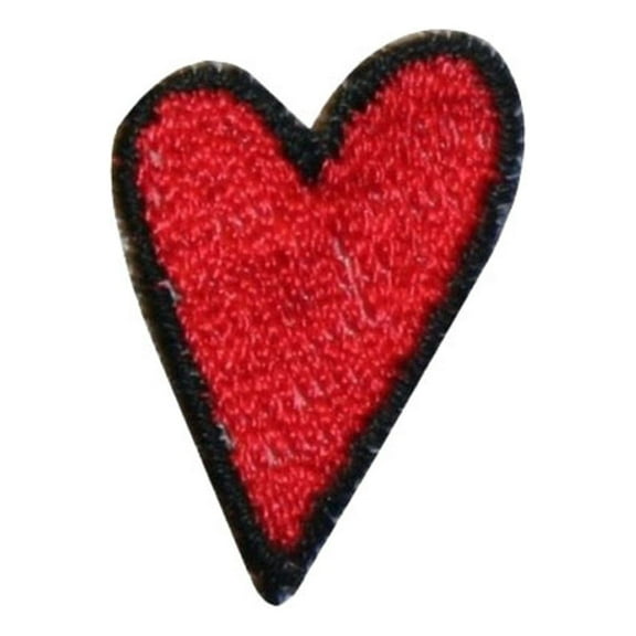 ID 3386 Lot of 3 Red Heart Patch Valentines Day Love Embroidered IronOn Applique
