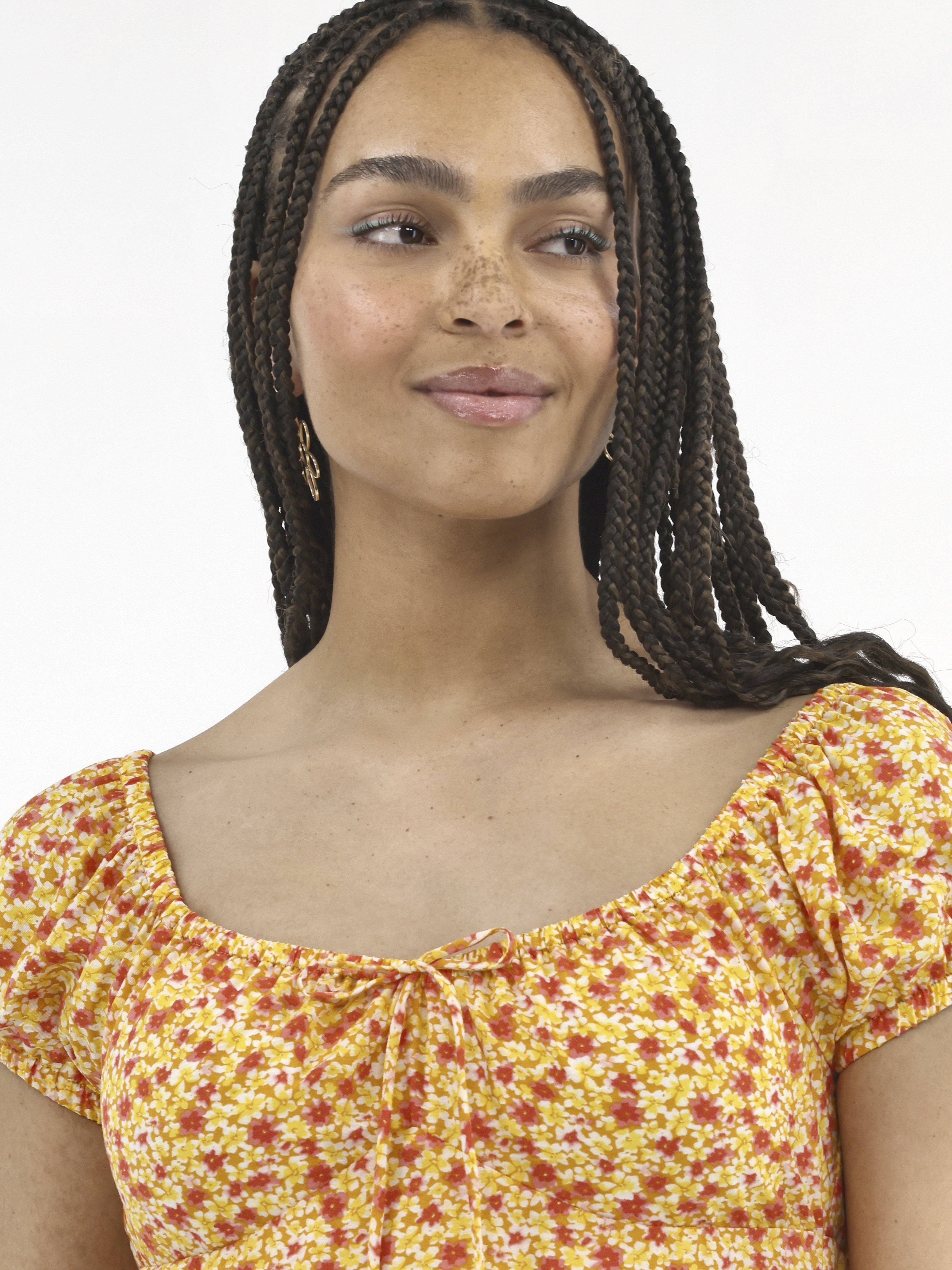 No Boundaries Mini Dress with Puff Sleeves, Women's