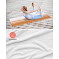 thumbnail image 4 of Orange White Ombre Yoga Towel for Hot Yoga Non Slip, Farmhouse Retro Simple Striped Art Yoga Mat Towel Absorbent Yoga Sweat Towels Microfiber Hot Yoga Blanket for Bikram Pilates 26"x70", 4 of 7