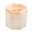 thumbnail image 4 of ZZkhGO Double Hole Pencil Sharpener, Cute Hexagonal Manual Pencil Sharpener, Compact Plastic Sharpener with Stainless Steel Blade for Home Travel, 4 of 7