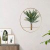 thumbnail image 1 of 1 planta decorativa redonda para pared, con aro metálico redondo para colgar., 1 of 7