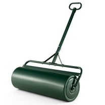 Gymax Lawn Roller Push/Tow Behind a Tractor Sod Drum Roller for Park Yard Garden Farm Green