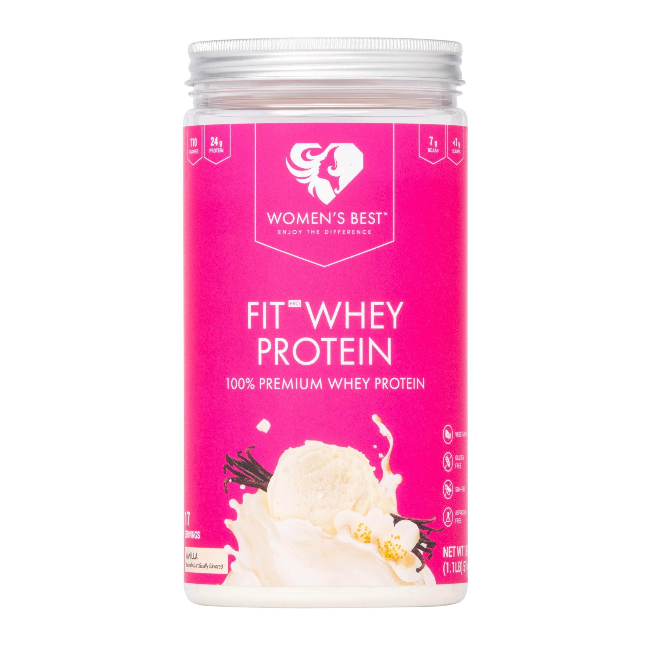 Women s Best Fit Pro Premium Whey Protein Powder Vanilla 24g Protein 