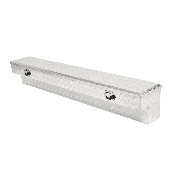 72 Inch Heavy Duty Aluminum Truck Side Tool Box Silver