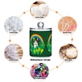 thumbnail image 6 of Yayeee 2 Pack Qtip Holder Bathroom Cotton Swab Canister with Lid Clear Dispenser Set, Cat Clover, 6 of 6