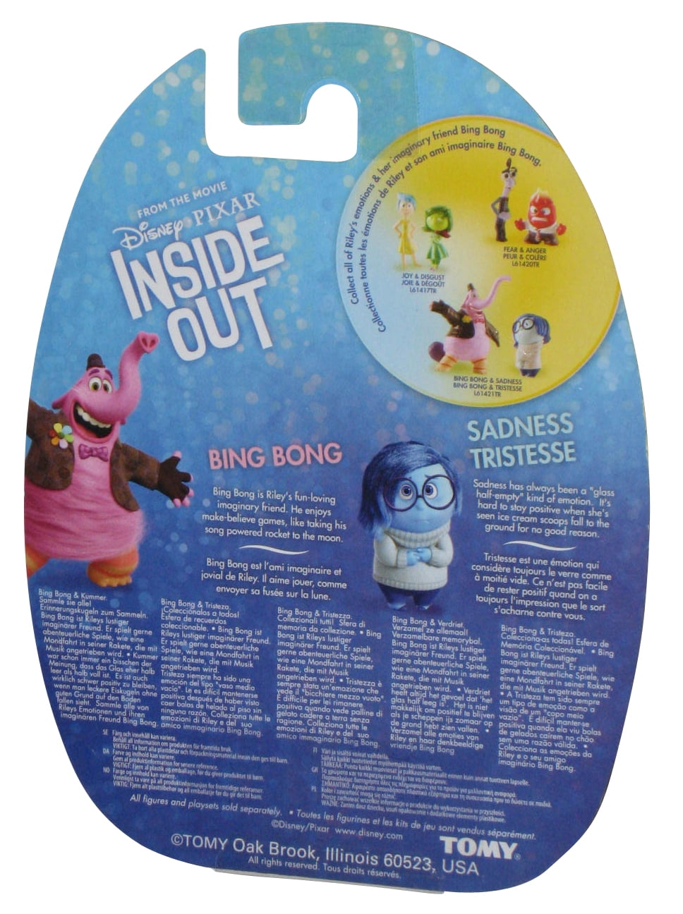 Pixar Inside Out Bing Bong Card Wallet - Blue Culture Tees Exclusive