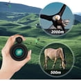 thumbnail image 5 of Telescopio monocular 50x60 para adultos con adaptador de teléfono inteligente, trípode, correa de mano, prisma ligero de alta potencia y monoculares de lentes, 5 of 5