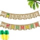 thumbnail image 3 of banderines de arpillera con temática hawaiana, flamencos, piñas, banderines para colgar, suministros de decoración para fiestas de cumpleaños de verano., 3 of 7