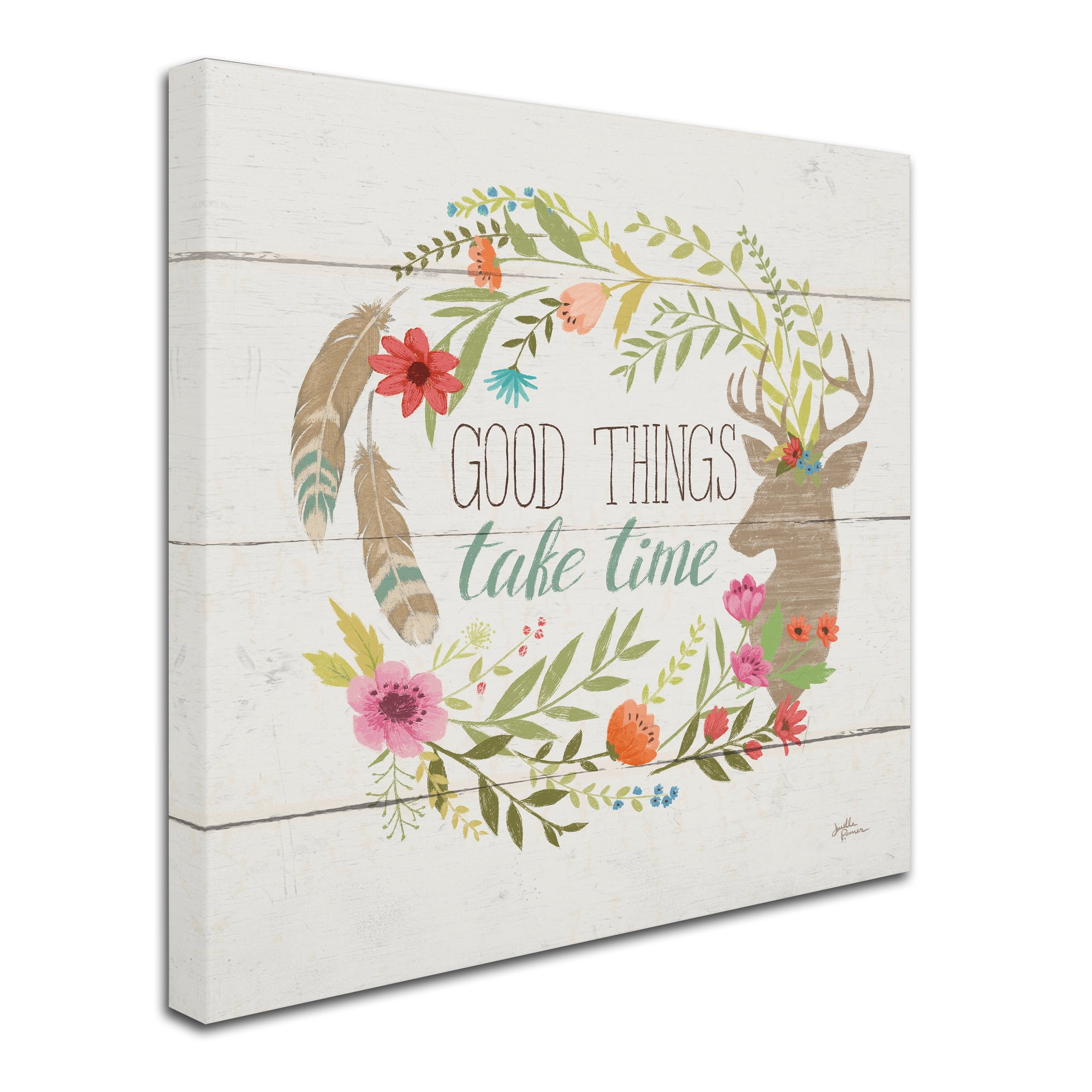 Trademark Fine Art 'Rustic Bloom III' Canvas Art by Janelle Penner
