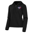 thumbnail image 2 of Women's Antigua  Black Toronto Blue Jays Contemporary Quarter-Zip Hoodie, 2 of 3
