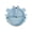 Crap-Blue, variant on Gaishi Baby Plates,100% Food Grade Silicone 4 in 1 Toddlers Divided Plates,Cartoon Design with Fixed Suction Cup