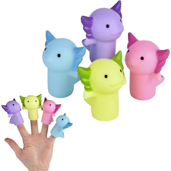 2.25" Axolotl Finger Puppets - 12 Piece Assortment
