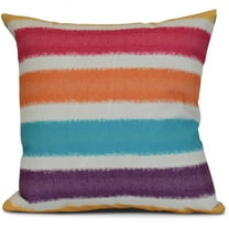 Simply Daisy, Fun in the Sun, Stripe Print Outdoor Pillow