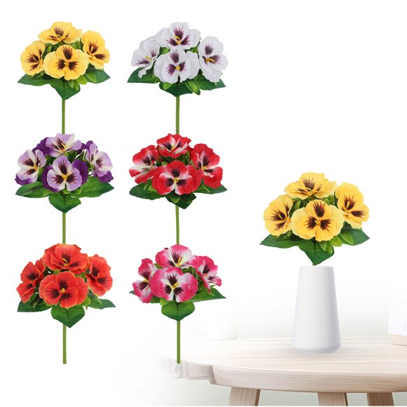 Jkkant Plastic Flower Bouquet & Plants Set for Vase, Indoor Wedding & Home Table Centerpiece Decor