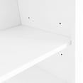 thumbnail image 6 of 47.2'' Wide Hall Tree With Shoe Storage Bench, White. Entryway Furniture Hooks & Open Shelves. Modern Minimalist Look. Adjustable Shelves For Different Sizes. Particleboard Decor Construction, 6 of 6