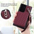 thumbnail image 7 of Case for Samsung Galaxy S23 Ultra, Detachable Crossbody Strap Wallet Case with Card Slots, Stand Ring Flip PU Leather Protective Cover Lanyard for Women for Samsung Galaxy S23 Ultra, Winered, 7 of 7
