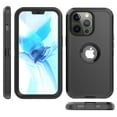 thumbnail image 5 of Xhy iPhone 13 Pro Case + Screen Protectors + Belt Clip Holster + Camera Lens Protector, Heavy Duty Hard Shockproof Armor Protector Case (Black), 5 of 7