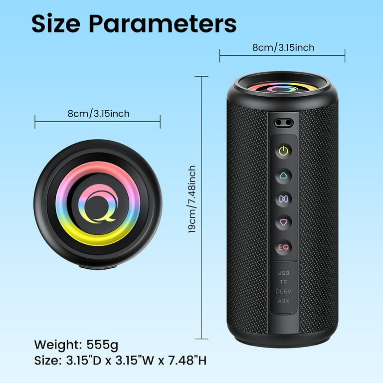 Xinwld Portable Bluetooth Speaker, Bluetooth 5.4 Wireless Speaker