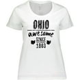 thumbnail image 3 of Inktastic Ohio Awesome Since 1803 Women's Plus Size T-Shirt, 3 of 5