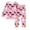 3-Pink, variant on Shadoumai Halloween Pajamas for 10 - 14 O Neck Pumpkin Print Long Sleeved Button Top Comfy Nightwear Outfits 2 Piece Sets Pajamas for