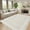 Beige, variant on Senfot 10x13 Modern Bordered Abstract Scalloped Area Rug Non-Slip Low Pile Stain Resistant Indoor Rug for Living Room Bedroom Dining Office Navy Blue
