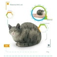 thumbnail image 1 of 1Pcs Figurines Mignonnes de Chat de Compagnie Mini Ragdoll Chaton Dormant Siamese Figurine en PVC Miniature Jouet pour Enfants, 1 of 7