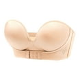 thumbnail image 1 of TIMIFIS Strapless Front Buckle Gathe r up Invisible Anti-Slip Push Up Bra, 1 of 7