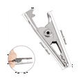 thumbnail image 6 of 600PCS 1.06IN / 27mm Mini Metal Alligator Clips, Clamps Silver Tone Nickel Plated Test Line Spring Clamps., 6 of 6
