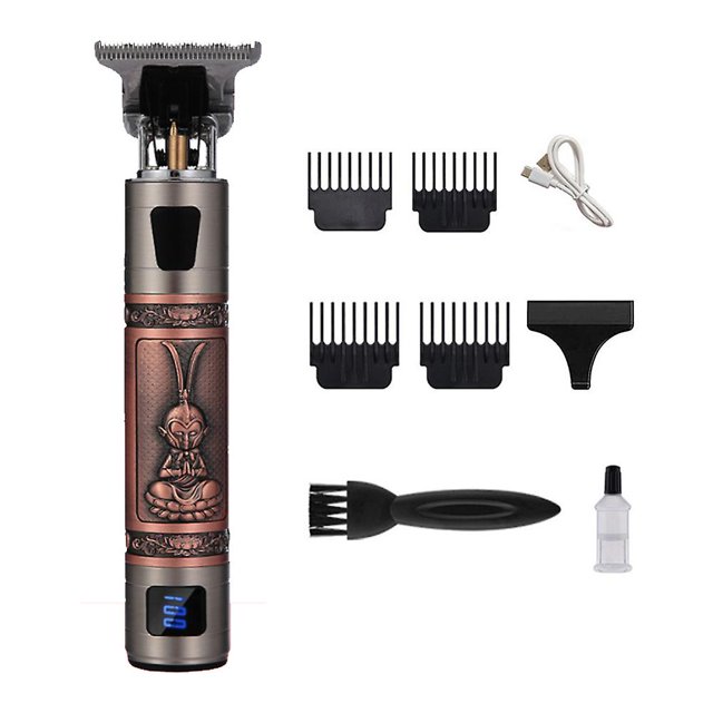 Hair Trimmer For Men Beard Trimmer Zero Gapped For Barber Cordless Lcd Display Beard Trimmer Style1