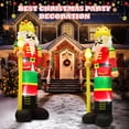 thumbnail image 3 of Yexmas 8FT Christmas Inflatable Nutcracker Soldier Blow Up Yard Decor with LED Light for Outdoor Christmas Party ,Garden and Lawn, 3 of 14