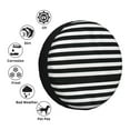 thumbnail image 4 of Kdxio Spare Tire Cover for RV Trailer, Waterproof Wheel Cover,Camper Spare Tire Cover Fit for Rv SUV Truck Travel Trailer 17 inch-Black And White Stripes, 4 of 8